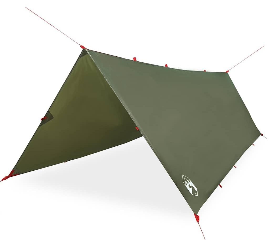 vidaXL Tarp vert olive 406x306 cm Imperméable à l'eau Image du produit 