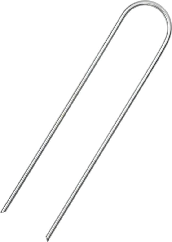 vidaXL Bodenanker U-Form 25 Stk. 15x3,5 cm Verzinkter Stahl Produktbild 