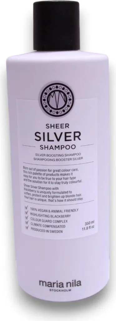 Maria Nila Sheer Silver Shampoo 350ml - Antigiallo Vegano Professionale
