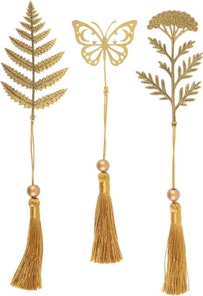 Something Different - Lesezeichen, Metall, Blattdesign (24er-Pack) SD10843 (Einheitsgröße) (Gold)