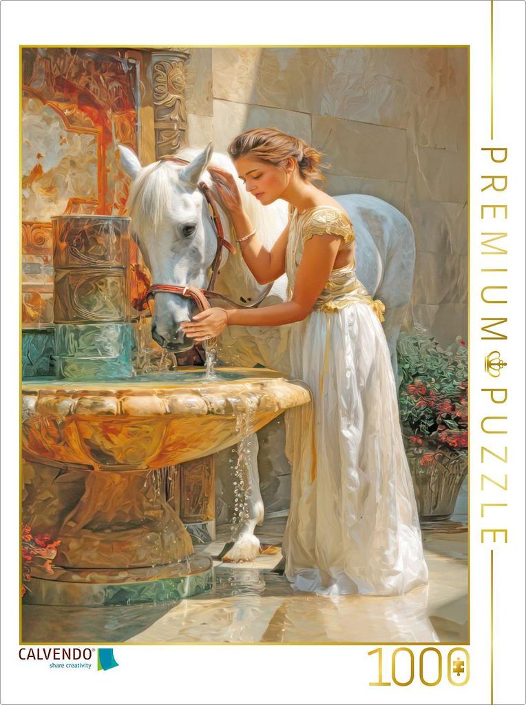 CALVENDO Puzzle Pferdeliebe | 1000 Teile Lege-Größe 64x48cm Foto-Puzzle für glückliche Stunden
