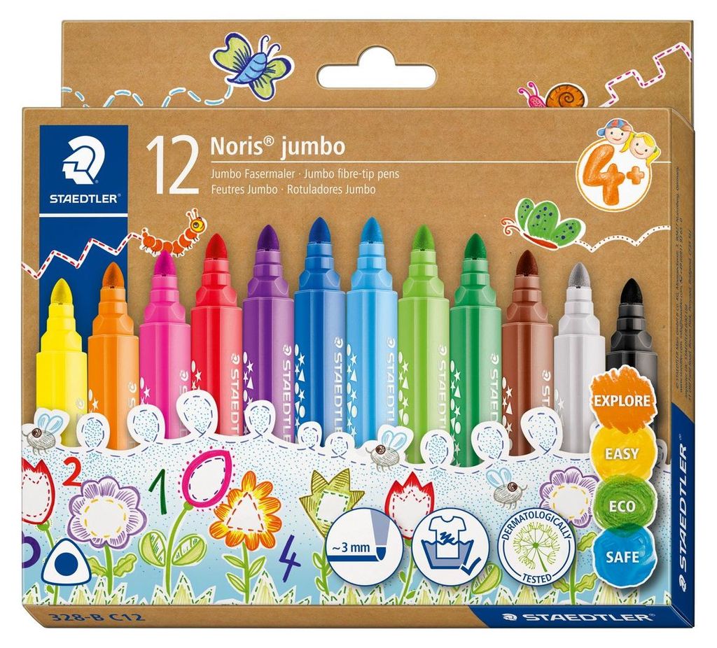 Penne a punta in fibra Noris® jumbo 328-B triangolari a Immagine del prodotto 