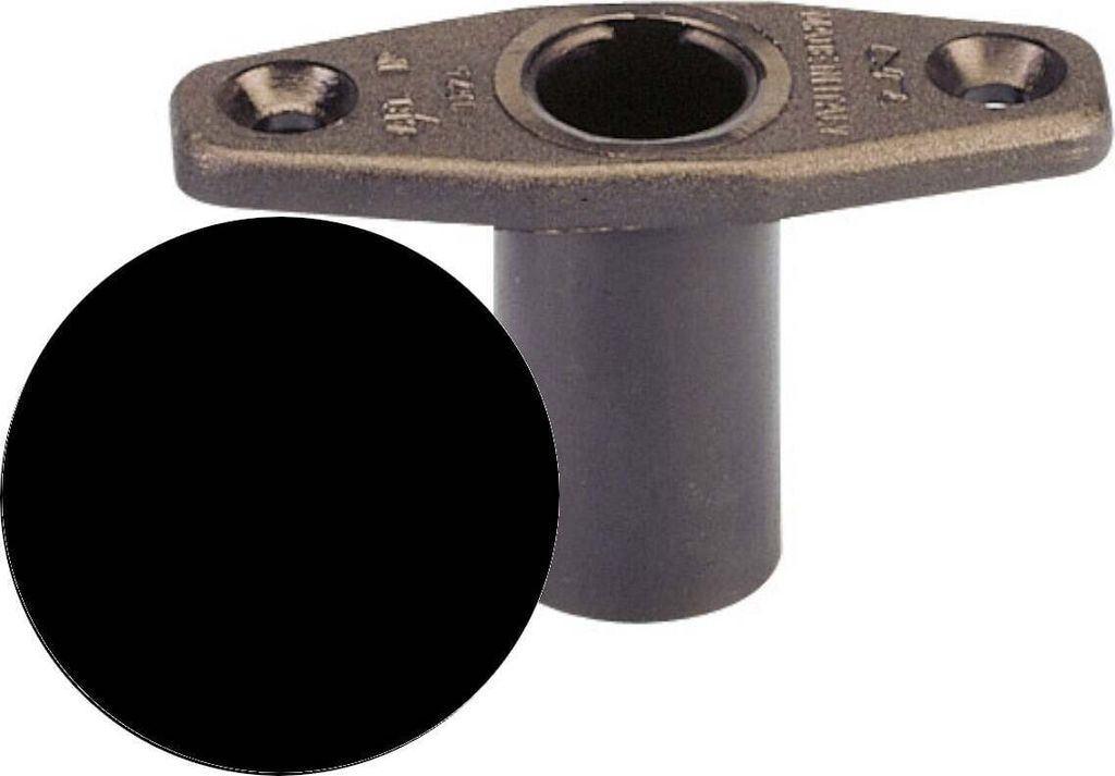 Nuova Rade Oarlock Socket Top Mount Halter Black 17 mm