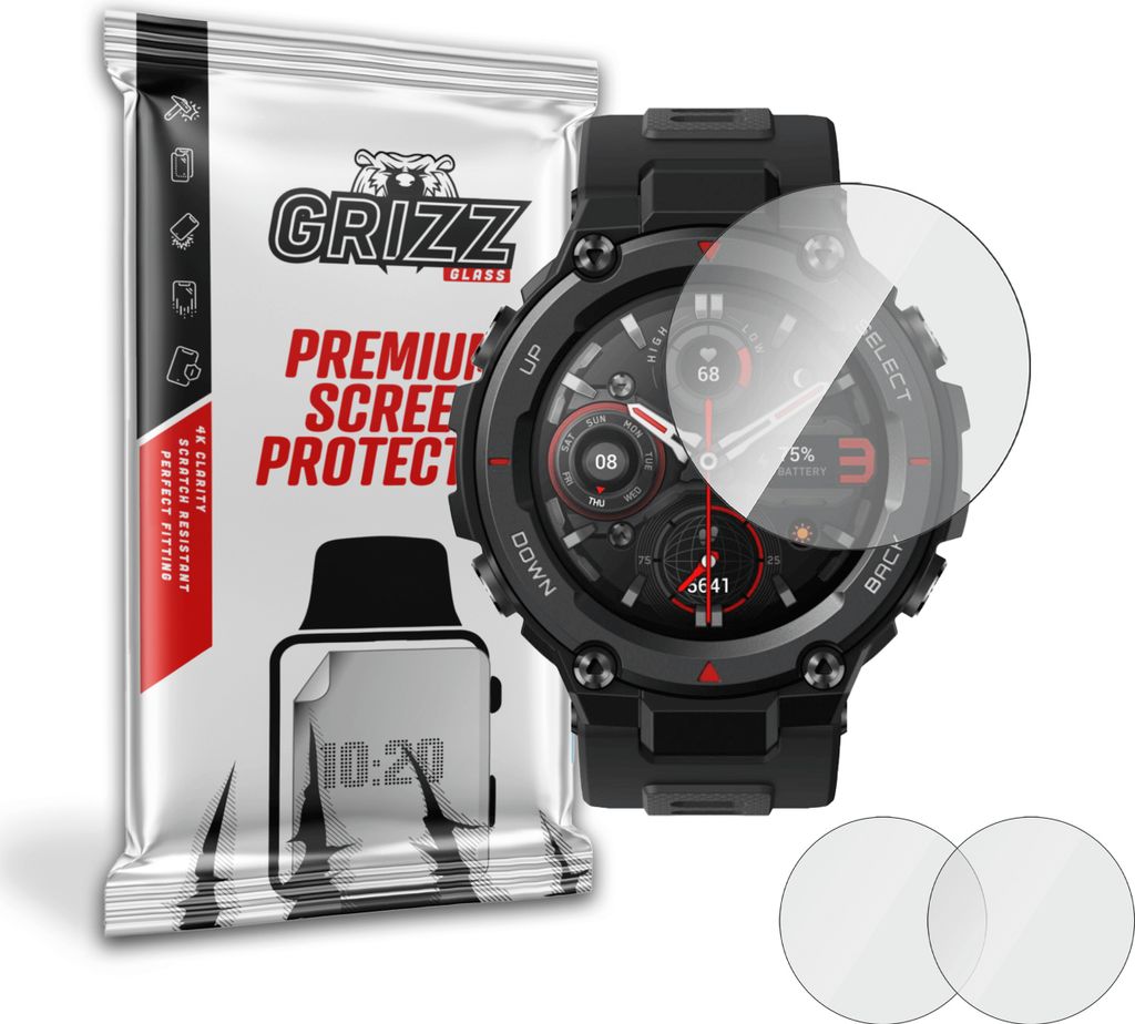 Hybriertes Glas GrizzGlass HybridGlass für Amazfit T-Rex Produktbild 