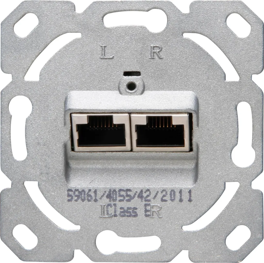 Insert blindé CAT6 Kopp 2x8 ports compatible câbles AWG 22-23