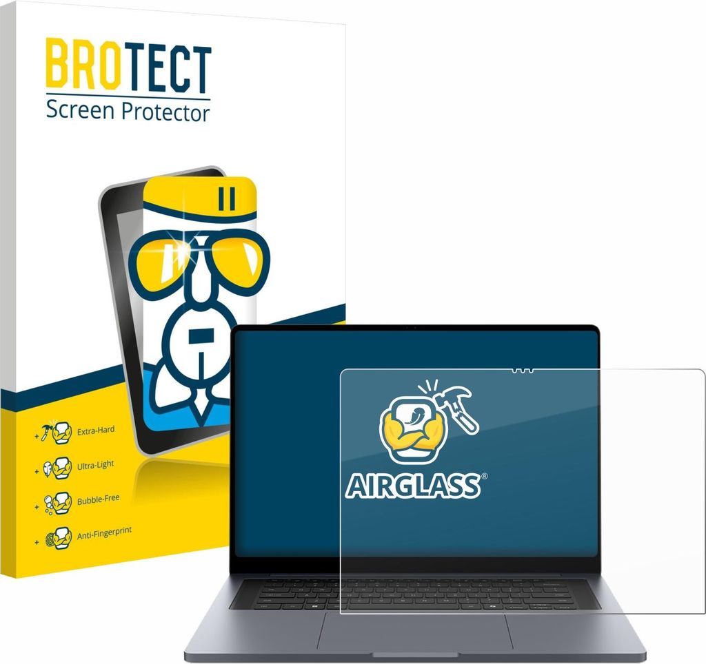 BROTECT Schutzglas für Samsung Galaxy Book6 Ultra 16" Schutzfolie Panzer Folie Glas Display Schutz klar