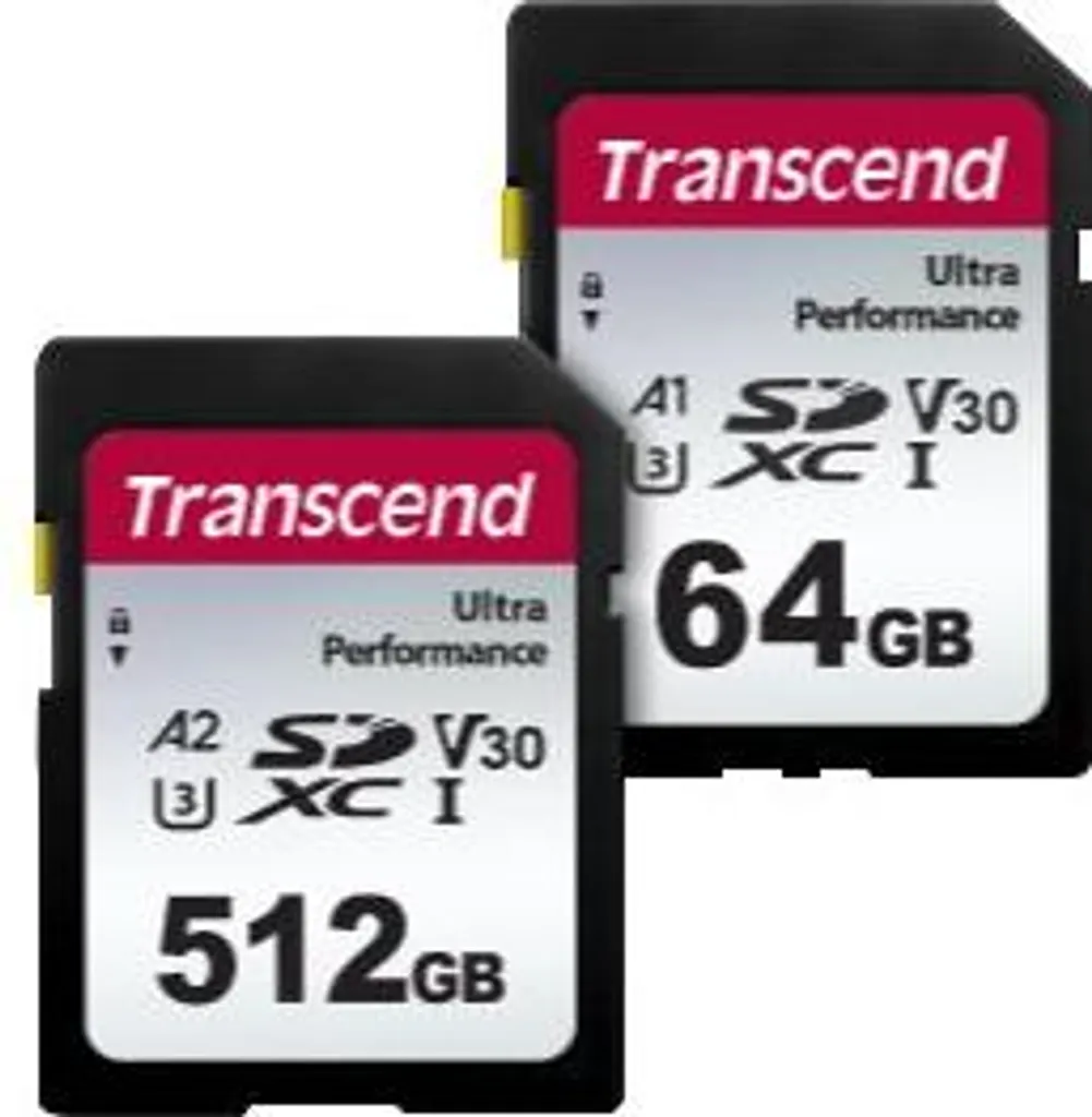 Carte SDXC V30 Transcend 340S 64 Go avec performance applicative A2