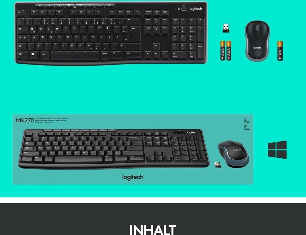 Logitech MK270 - Bezdrôtová kombinácia - myš / klávesnica Obrázok produktu 31