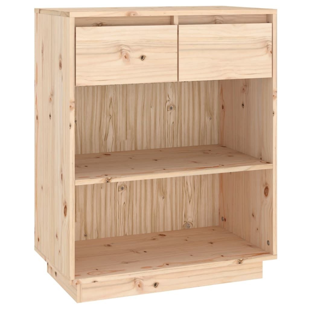 Beistellschrank 60x34x75 cm Massivholz Kiefer Produktbild 