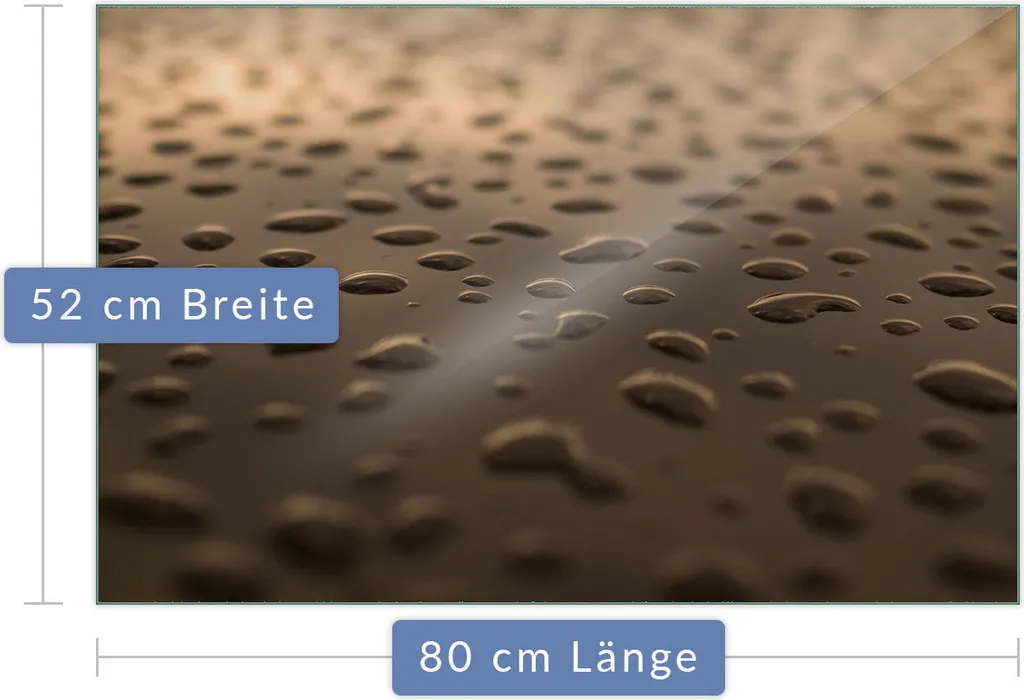 Piastra Copripiano Cottura Decorwelt 80x52 Cm – Vetro Marrone, Multiuso: Tagliere, Sottopentola E Paraspruzzi