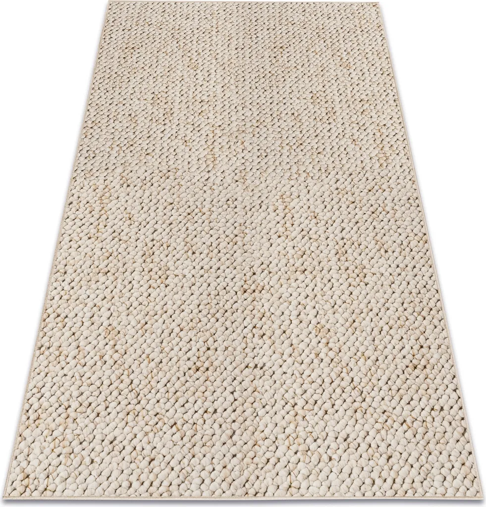 Tapis Casablanca crème blanc 100x250 cm idéal pour salon et chambre