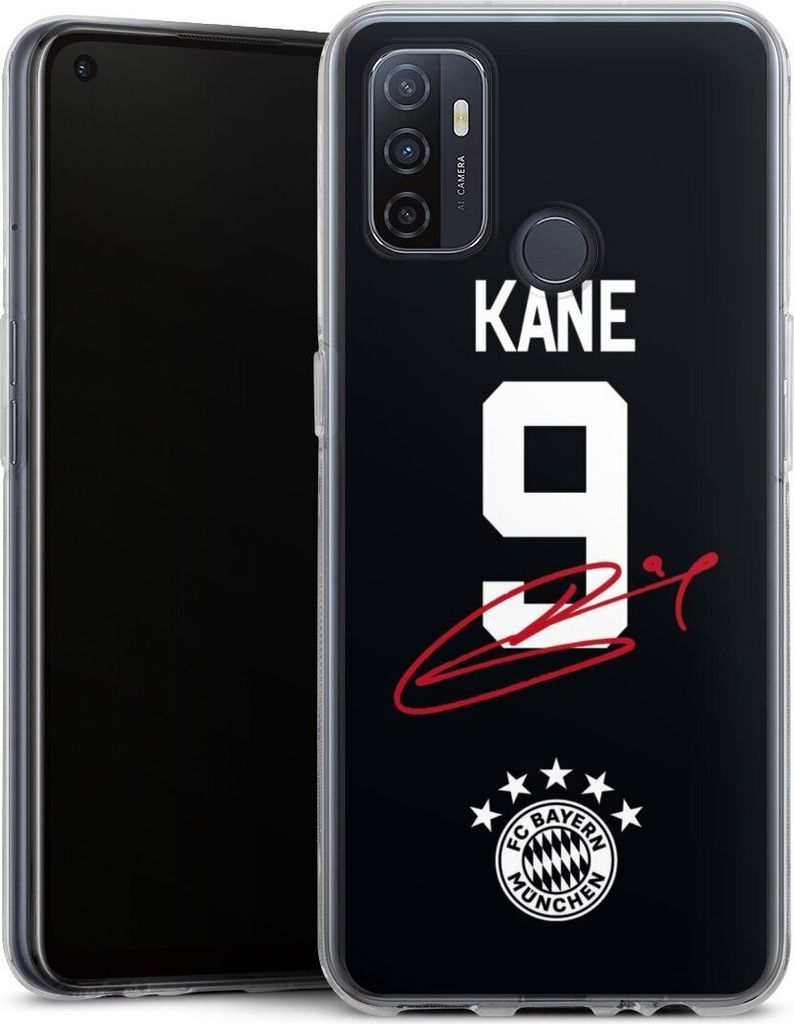 DeinDesign Handyhülle für Oppo A53 Silikon Hülle Case Smartphone Schutzhülle FC Bayern München Trikot Harry Kane