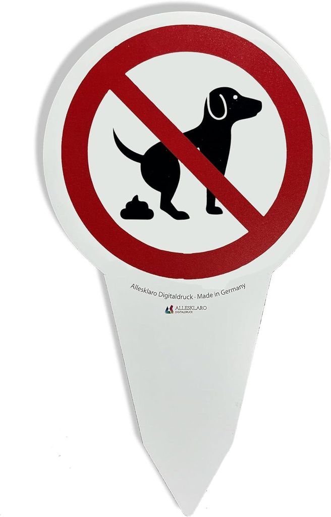 AllesKlaro® - Verbot Hier Kein Hundeklo - Schild - 280 x Produktbild 