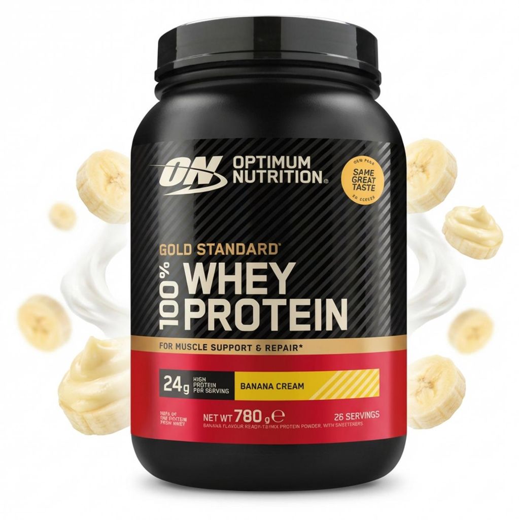 Optimum Nutrition 100% Whey Gold Standard (768g) Banana Produktbild 