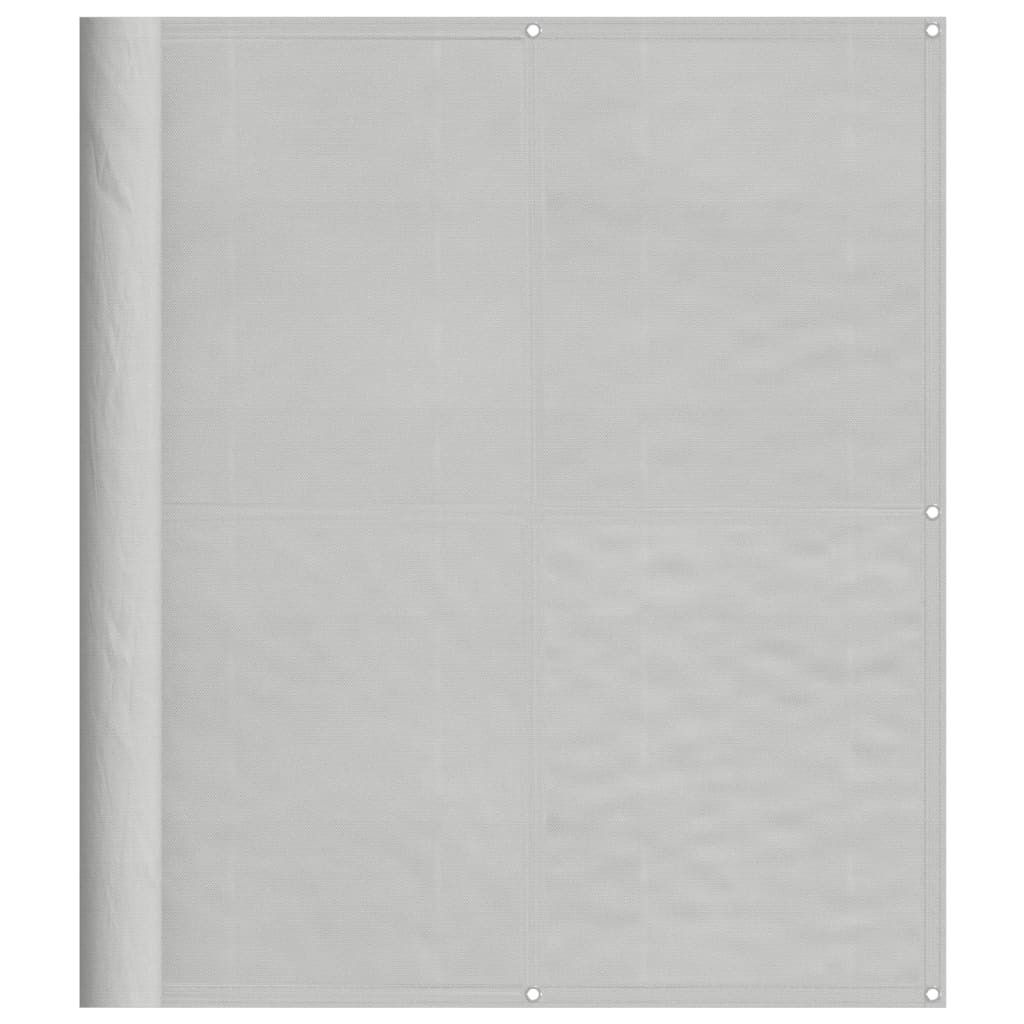 vidaXL Balkon-Sichtschutz Hellgrau 120x400 cm 100 % Polyester-Oxford