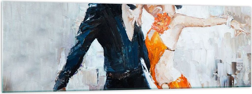 Bilder auf glas - tanzen sie - 160x50cm - Glasbilder - Wandbilder - Bilder - Kunstdruck - zum Aufhängen bereit - Wanddekoration aus Glas - Glas Bi...