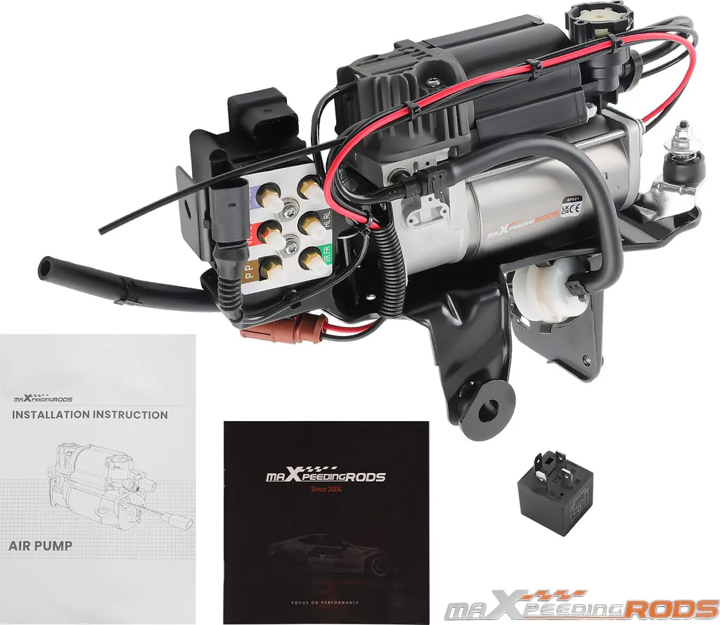 Compresseur Suspension Audi A6 C6 4F avec Support et Valve de Régulation
