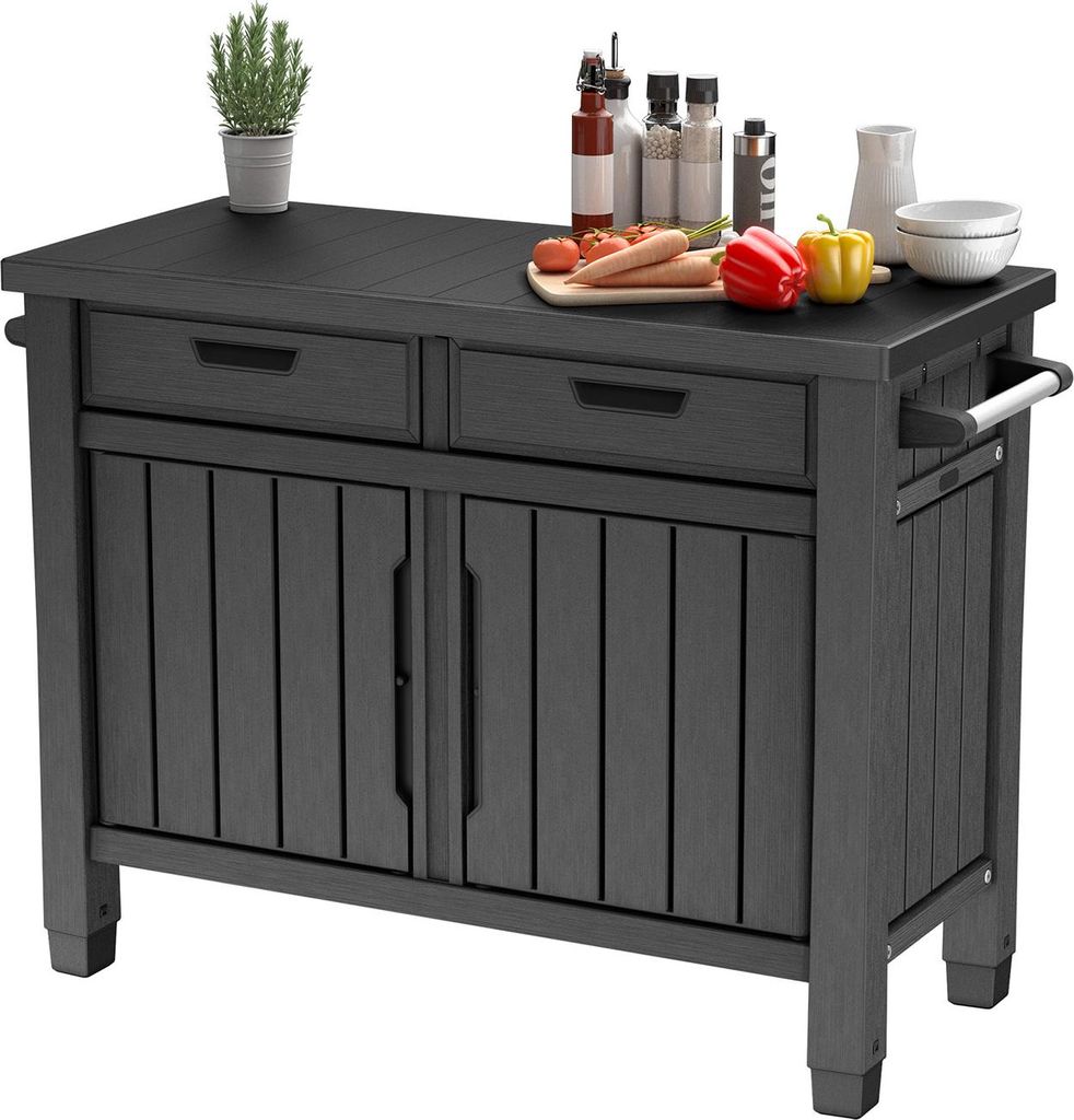 Keter Grilltisch "Unity Entertainment" 250L Anthrazit, Produktbild 