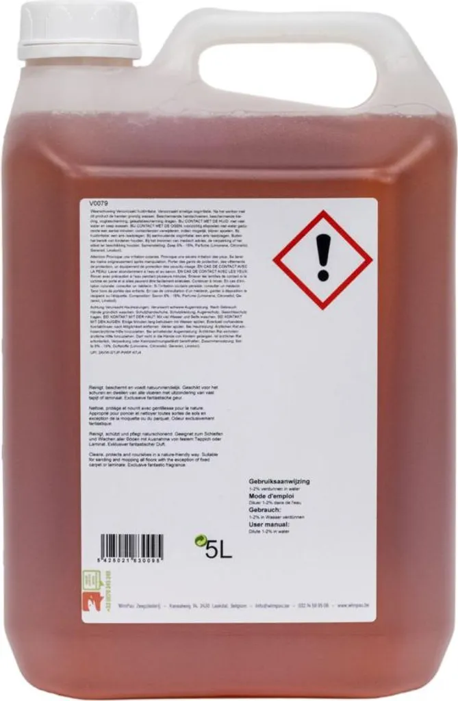Nettoyant pour sol écologique Biofloor au savon liquide pur 5L
