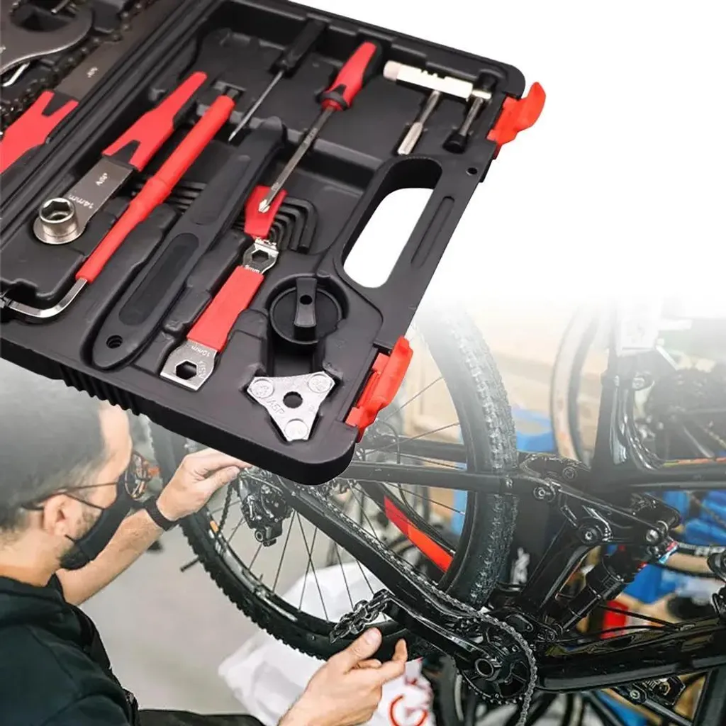 Outil multifonctions vélo compact avec dérive-chaîne pour réparation