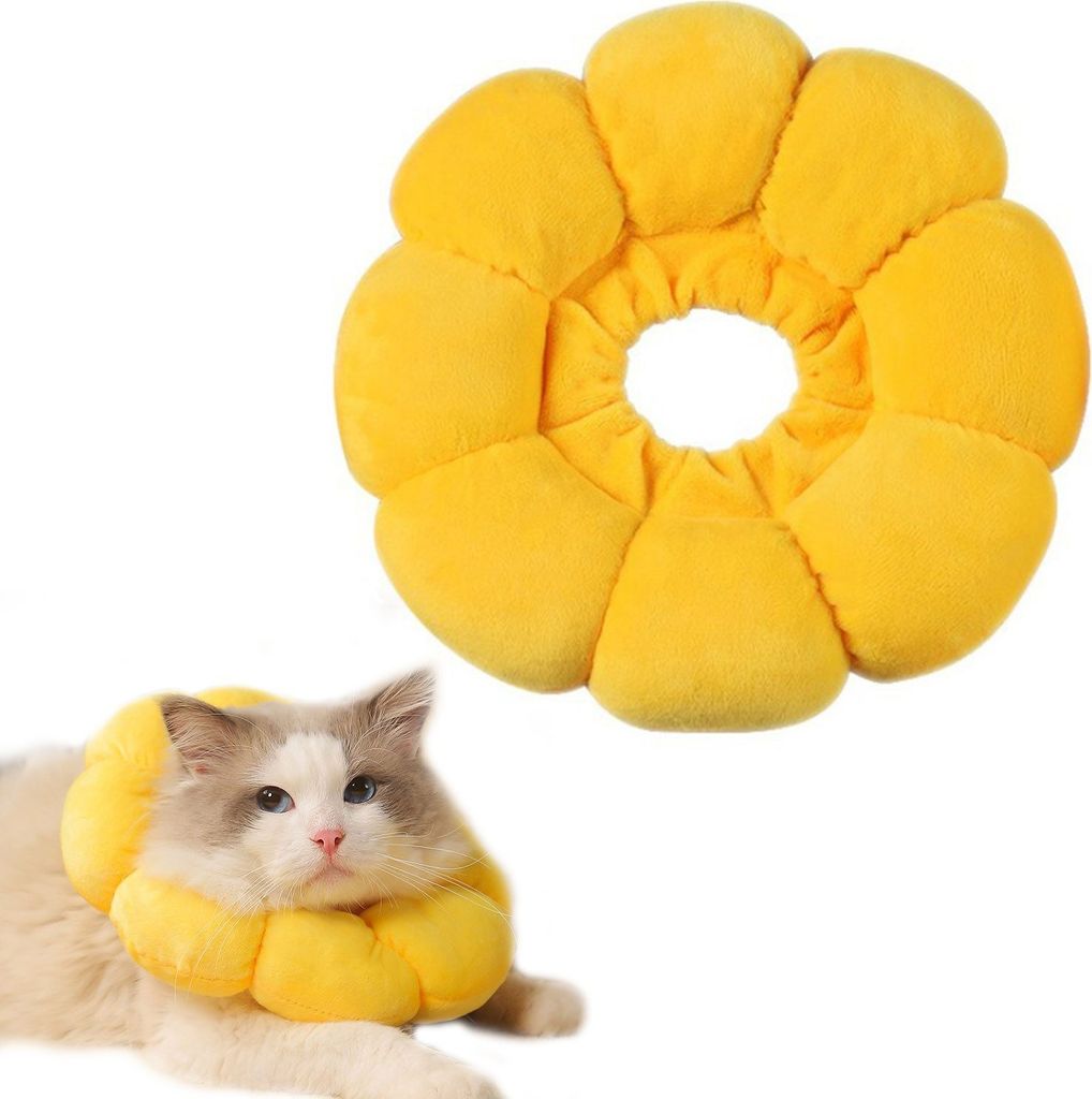 Halskrause Katze Einstellbar Halsband Weich Halskragen Hund