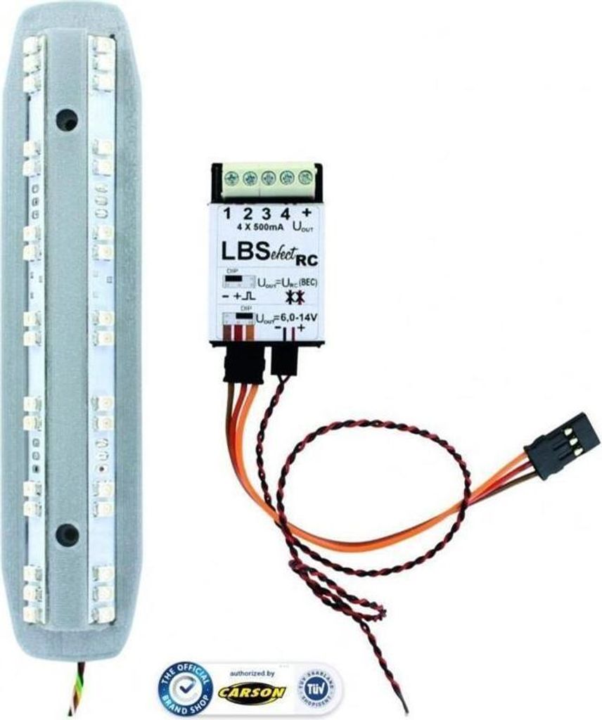 Warnbalken 1:14 mit 32 SMD-LEDs für TAMIYA Volvo FH16
