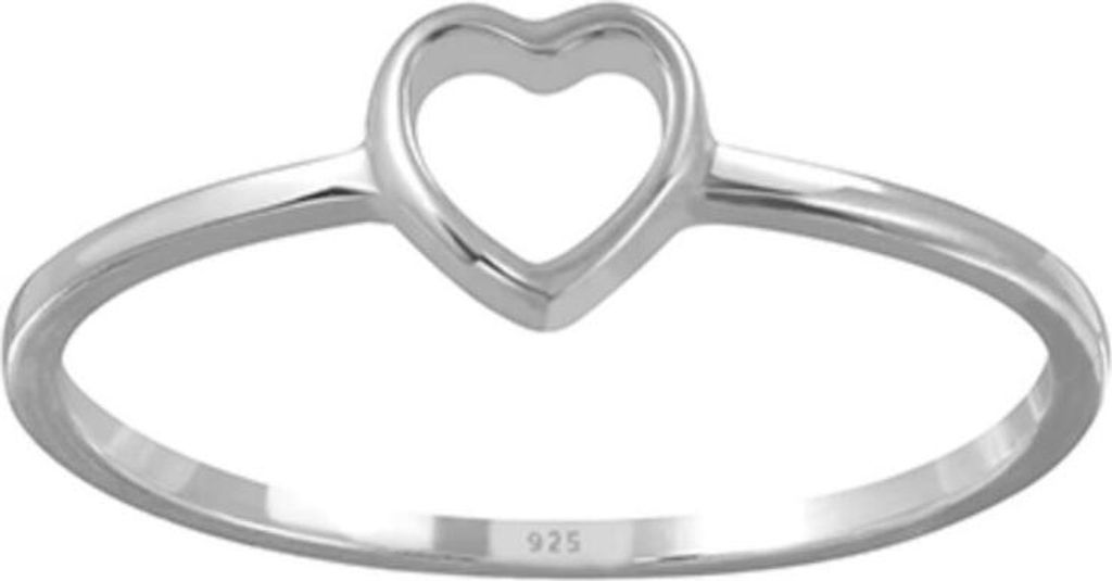 Herz Ring: 925 Silber Ring 55 (17.5 mm Ø)