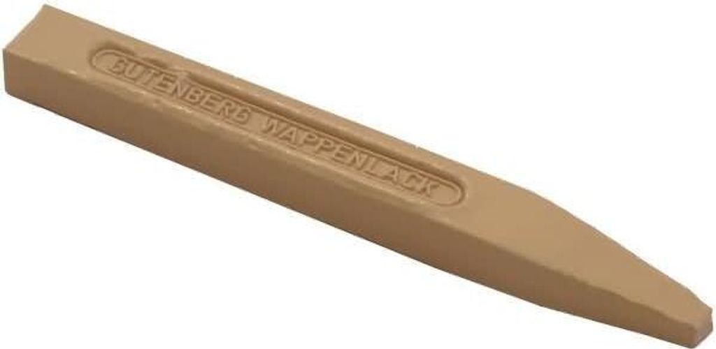 Wappenlack Stange in Meißelform beige VE=20 Stück