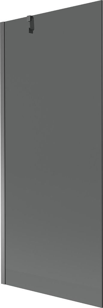 Mexen Next Badewannenabtrennung 1-flügelig 80 x 150 cm, Grafit, Gun Metal - 895-080-000-00-40-95