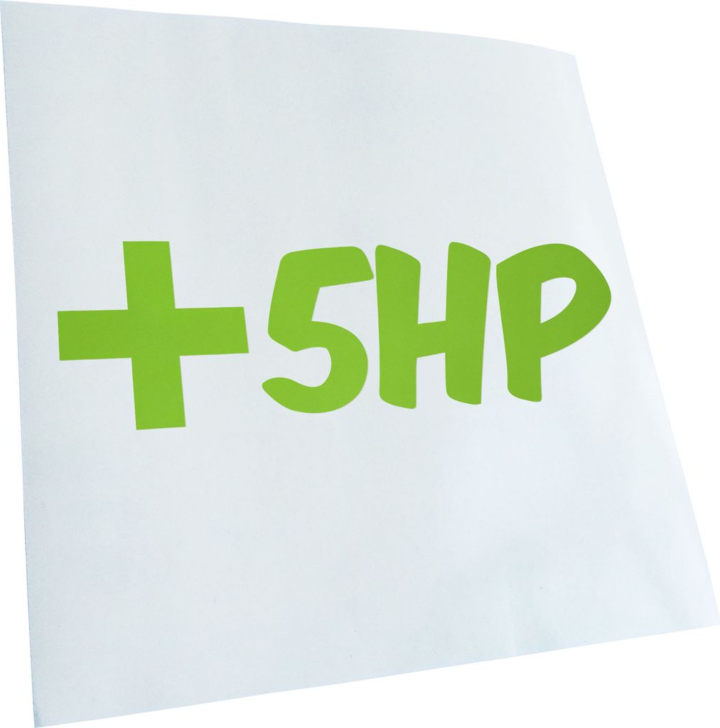 hauptsachebeklebt Kiwistar - Autoaufkleber - Plus 5 HP - Livepoints Heckscheibe - Aufkleber für Auto Kfz Fahrrad, LKW, Truck Mofa