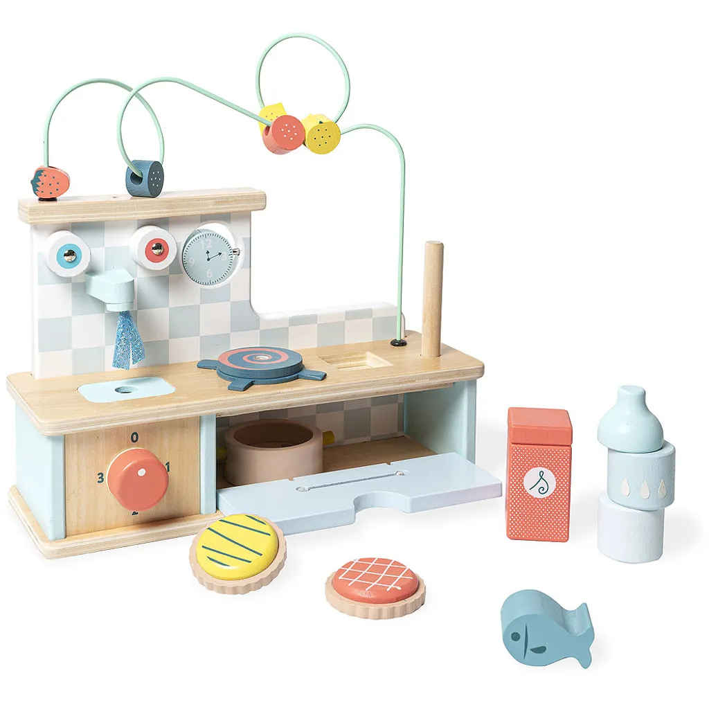 Cuisine d'Imitation Vilac en Bois : Jeu Éducatif et Motricité Fine Bébé