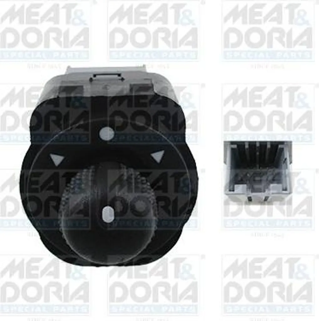 Commutateur de réglage rétroviseurs 206047 Meat & Doria pour Fiat 500L
