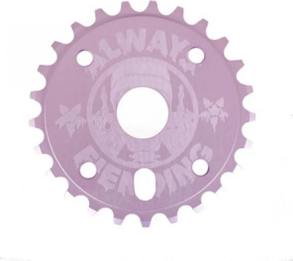 Couronne de BMX Fiend Reynolds 25 dents couleur violette pour transmission