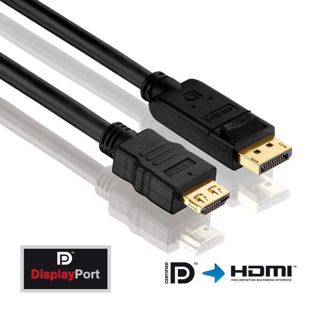 PureLink DisplayPort zu HDMI Kabel - PureInstall 3,00m