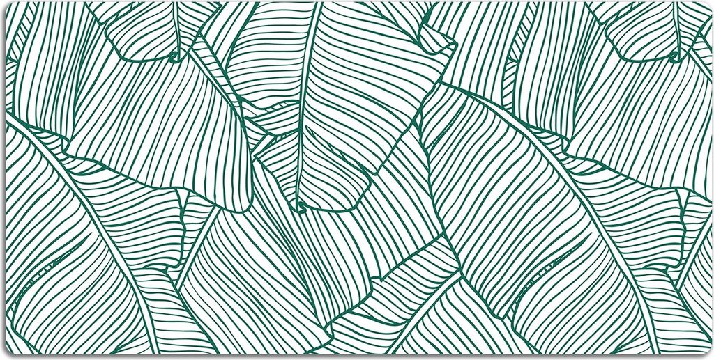 Schreibtischmatte Tischunterlage 120x60 cm Mauspad - Wasserblätter