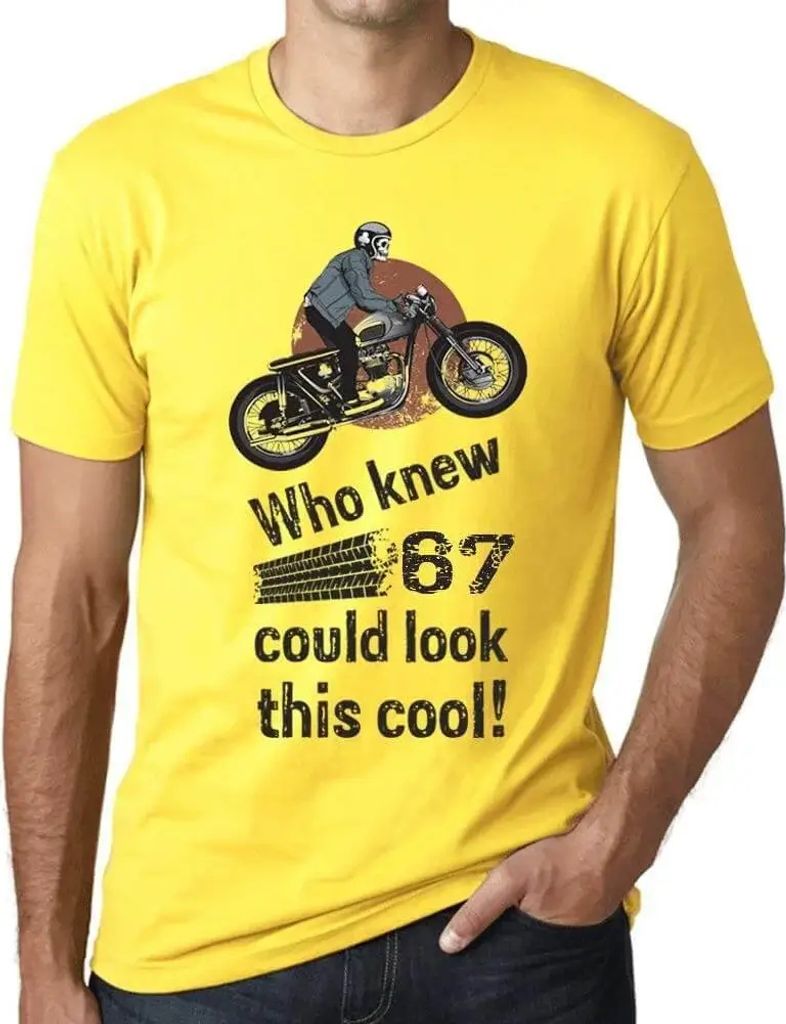Herren Grafik T-Shirt Wer hätte gedacht dass 67 so cool aussehen kann? – Who Knew 67 Could Look This Cool – Geschenk 67. Geburtstag Jahrestag ...