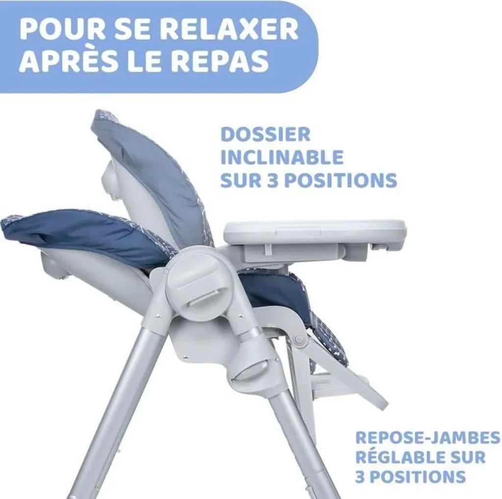 Chaise Haute Bébé Chicco Polly Easy Pinguin : Pliage Compact et Ergonomie