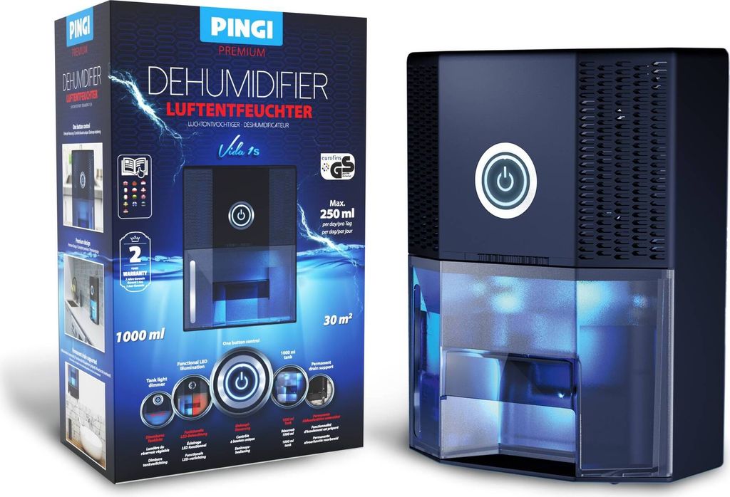 PINGI Pingi Luftentfeuchter Vida 1S Produktbild 