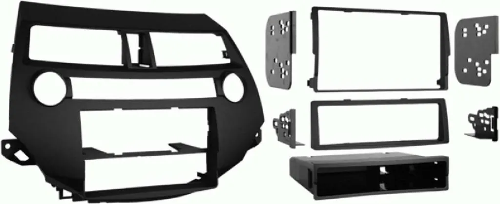 Façade autoradio 2-DIN robuste avec vide-poche pour Honda Accord USA