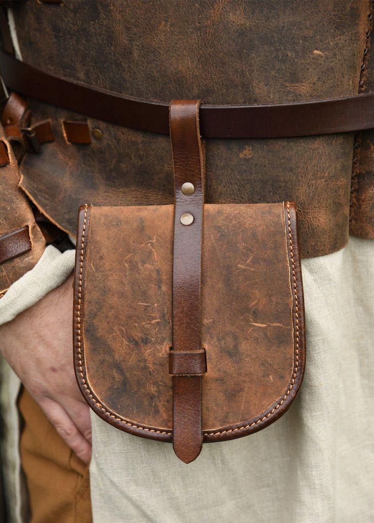 Tasche aus Fettleder braun, „Sindri“ Produktbild 