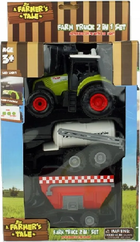 Tracteur avec remorque 1601 - Jouet agricole 29x20x10cm pour enfant