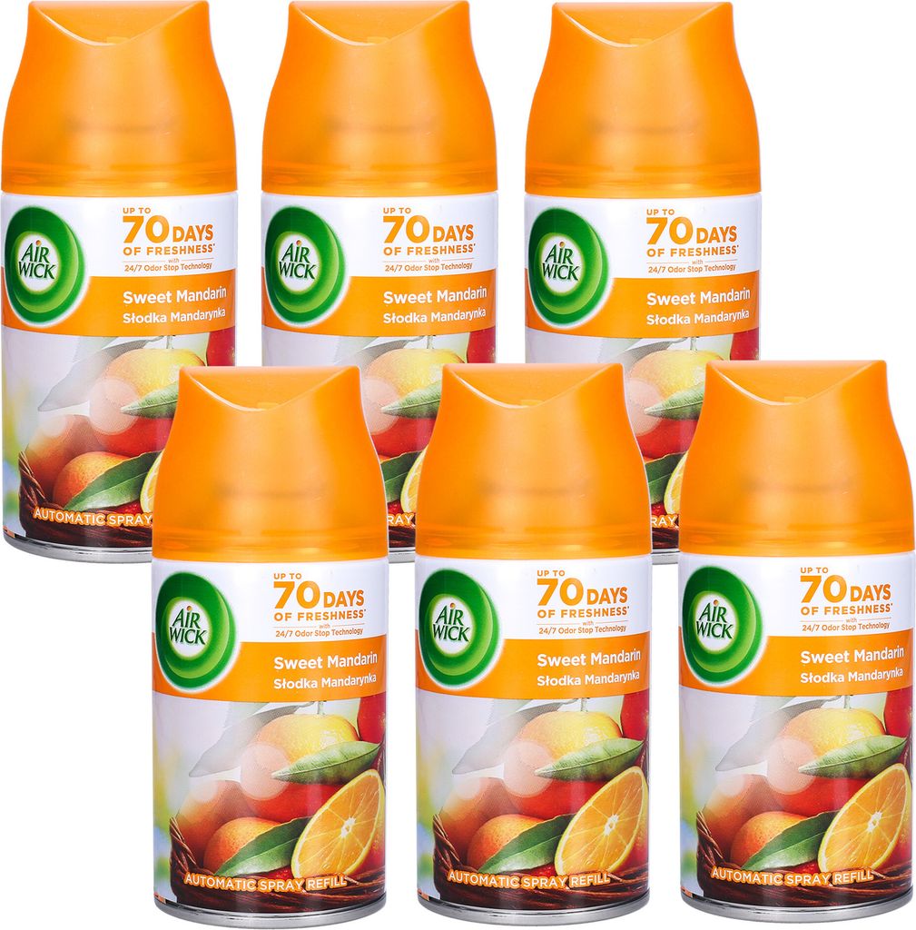 6x Air Wick Freshmatic Sweet Mandarin 250ml náplň | Obrázek produktu