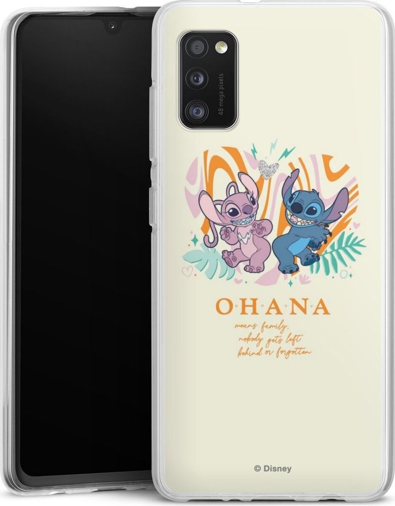 DeinDesign Handyhülle für Samsung Galaxy A41 Silikon Hülle Case Smartphone Schutzhülle Disney Offizielles Lizenzprodukt Lilo & Stitch