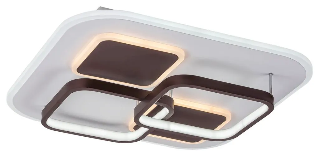 Plafonnier LED Carré Design Delion 50W CCT Réglable avec Télécommande - 10