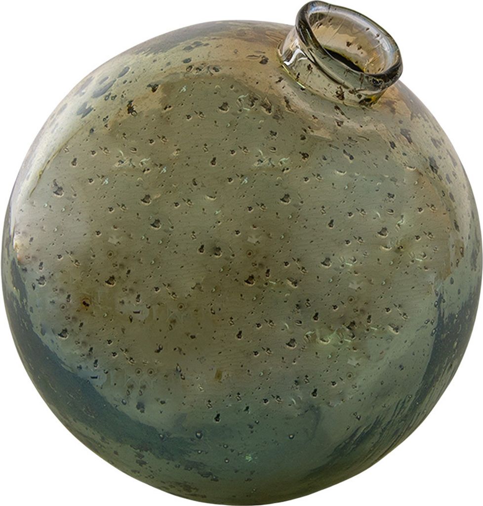 Clayre & Eef Vase Ø 13x13 cm Grün Glas