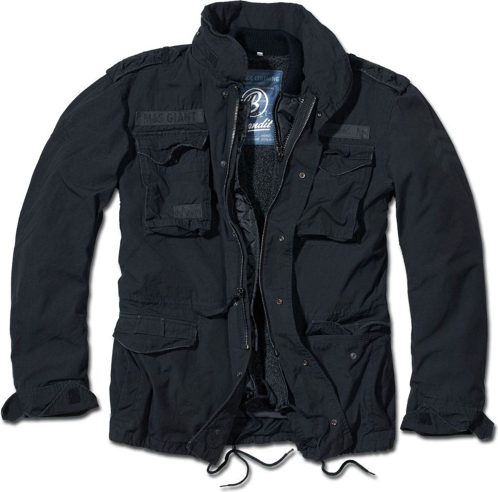 Brandit M-65 Giant Jacke, schwarz, S Produktbild 