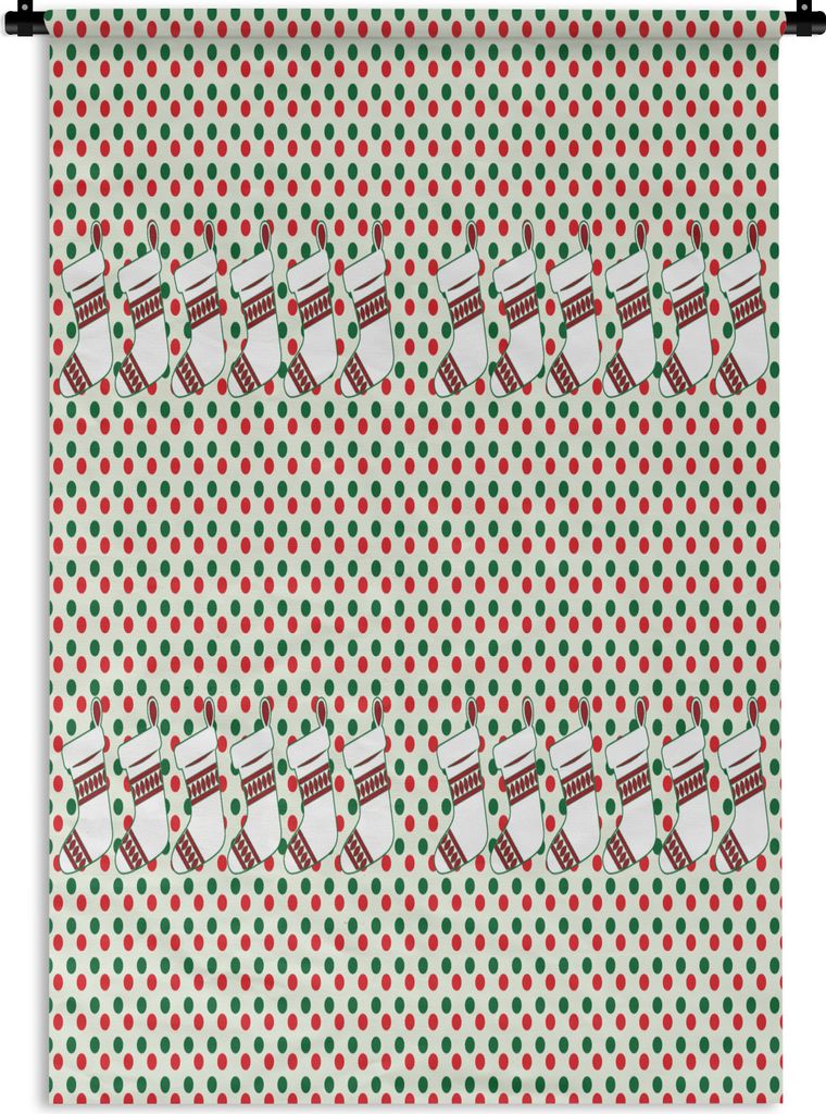 MuchoWow Wandteppich Wandbehang Weihnachten - Muster - Vintage 120x180 cm Tapisserie Dekoration Wandtuch - Schlafzimmer - Dekorationen für das Haus