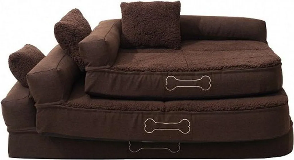 Sun Garden Pallina Panier Orthopédique pour Chien 80x60x25 cm Brun