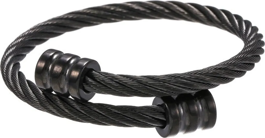Bracciale Lord Nero KP27216: Stile Underground e Massima Resistenza
