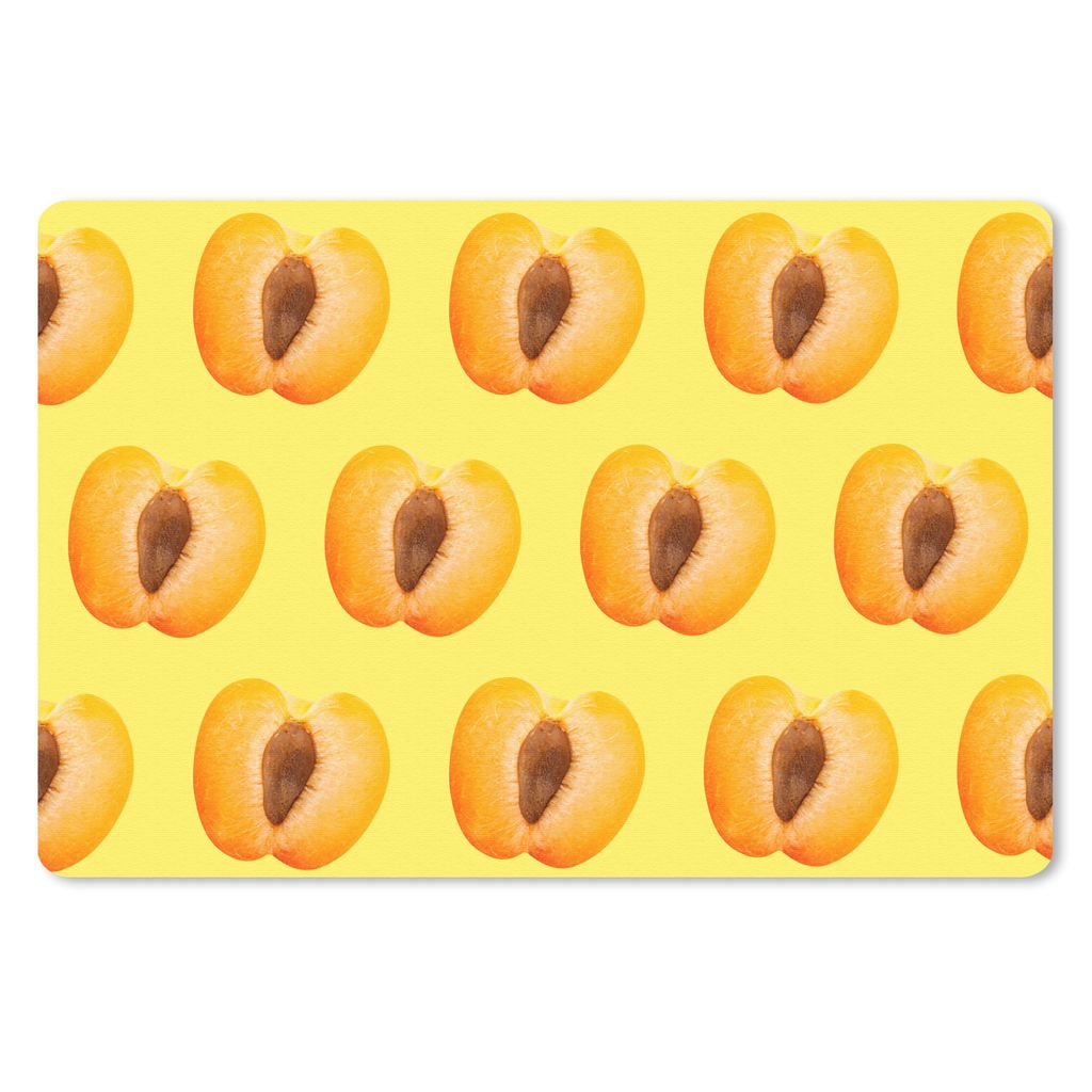 MuchoWow Mauspad Mousepad Pfirsich - Muster - Farben 27x18 cm - Mousepads - Maus Mat - Pad - Mausunterlage - Büroartikel - Desk Matten
